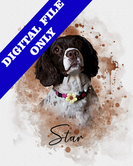 Pet Watercolour Effect FILE ONLY